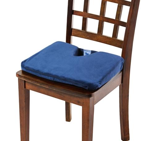 Care Apparel Total Chair & Wheel Chair Cushion, Navy