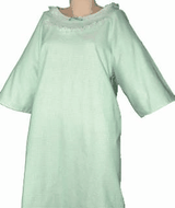Gowns, Open back flannel, long sleeve