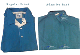 Open back Shirt, Short Sleeve, open-back